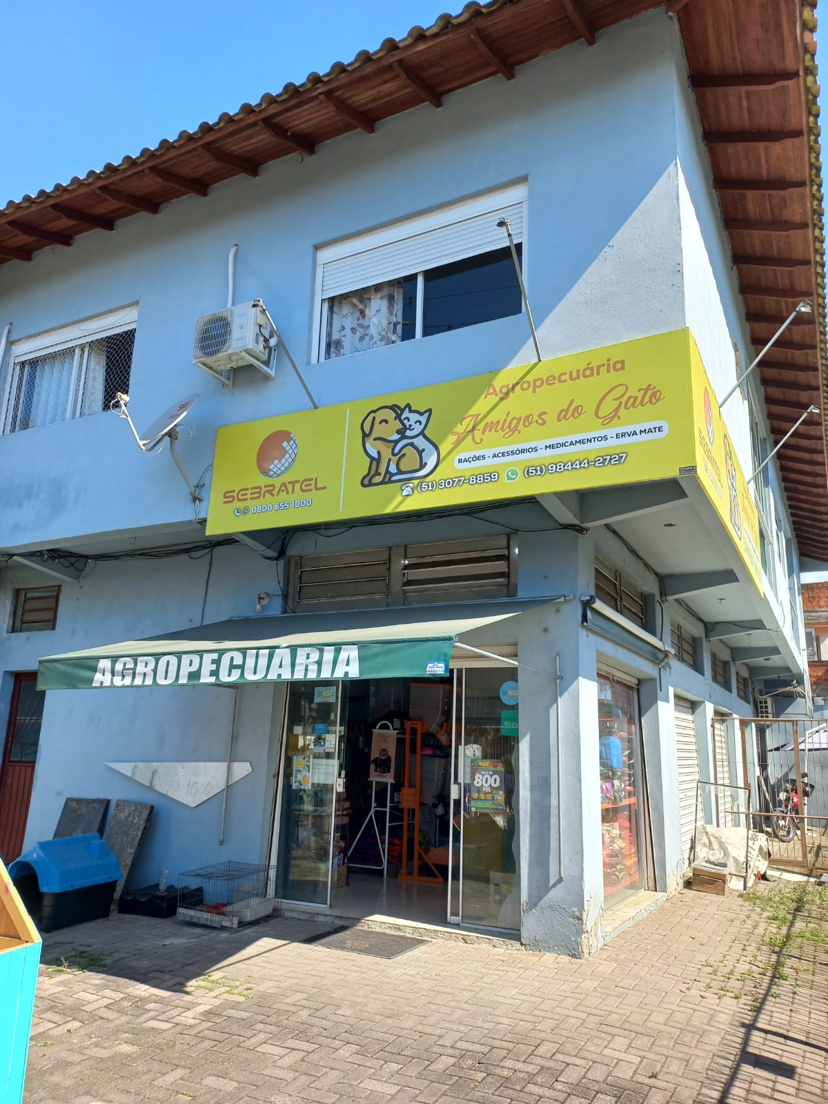 Fachada da Agropecuária Amigos do Gato